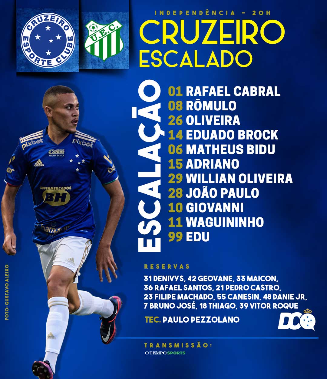 Cruzeiro escalado
