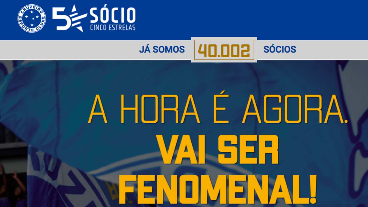 Cruzeiro 40 mil sócios