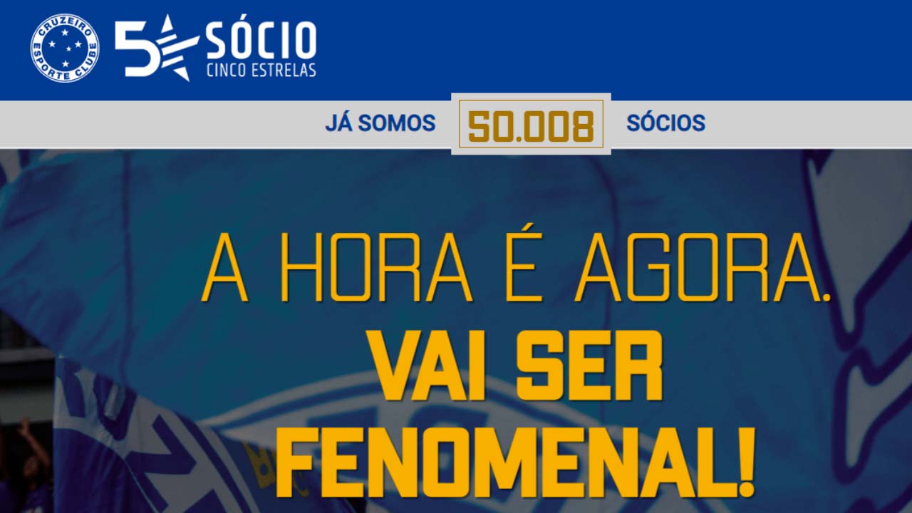 50 mil sócios Cruzeiro