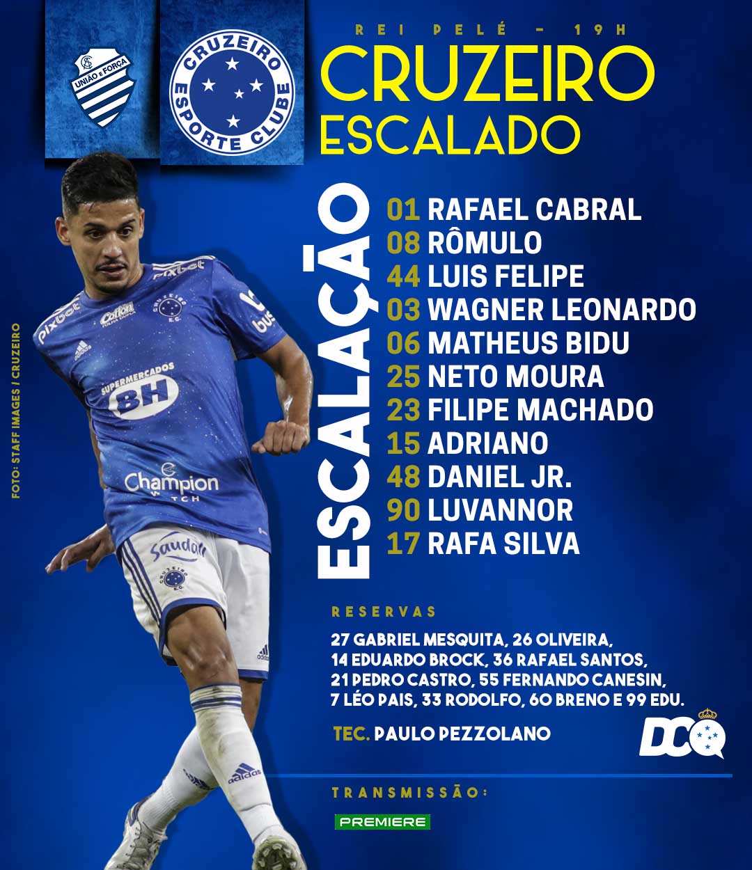Cruzeiro escalado