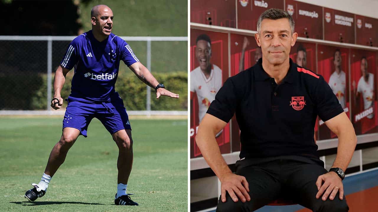 Amistoso entre Cruzeiro e Red Bull Bragantino marcará o encontro de dois técnicos portugueses