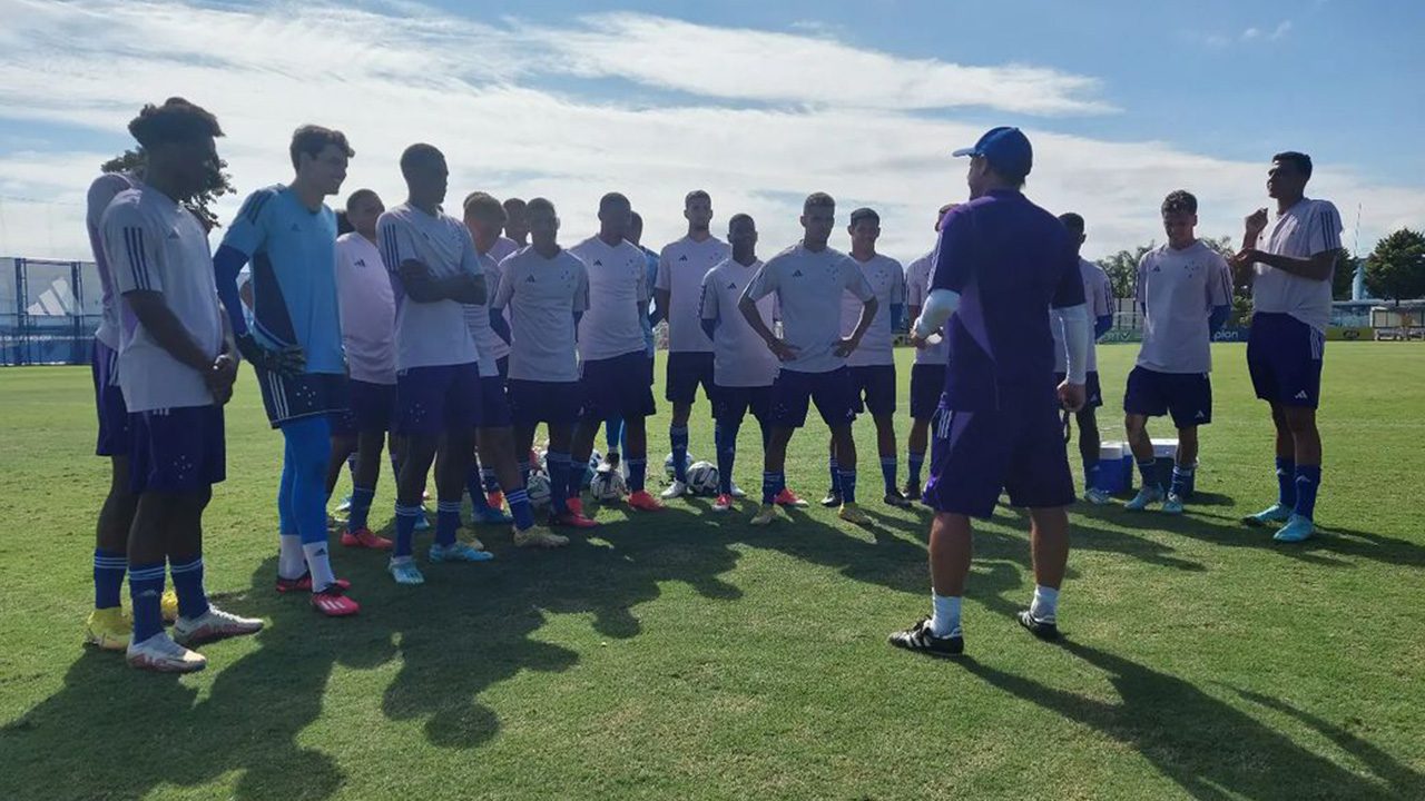Brasileirão Sub-20: Cruzeiro encerra preparação para jogo importante contra o Fortaleza