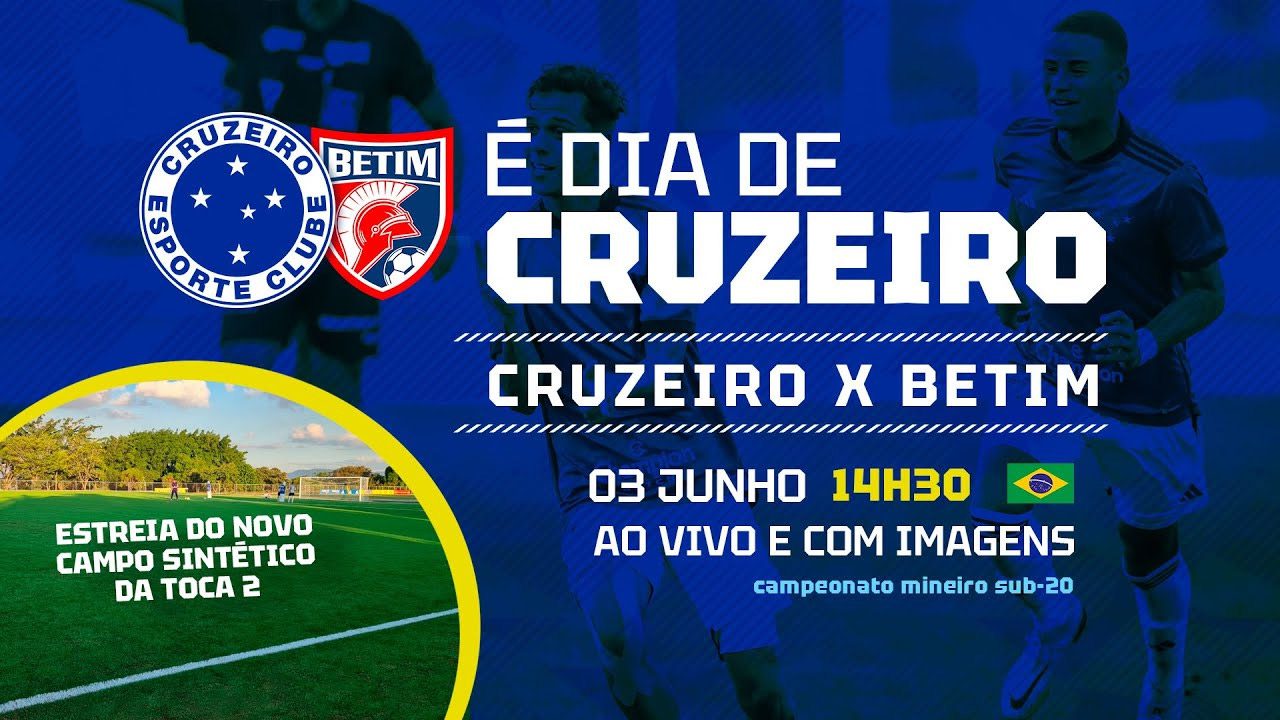 Time Sub-20 do Cruzeiro joga neste sábado e estreia novo campo sintético da Toca 2