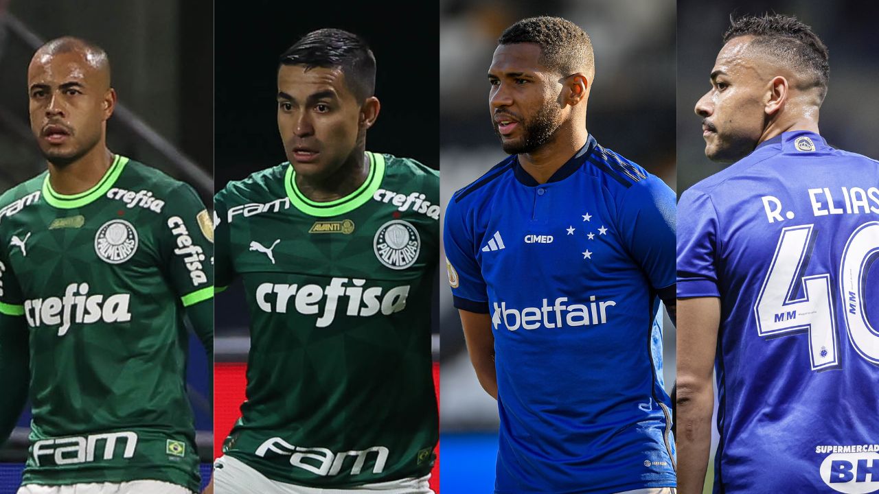 Jogadores de Palmeiras e Cruzeiro