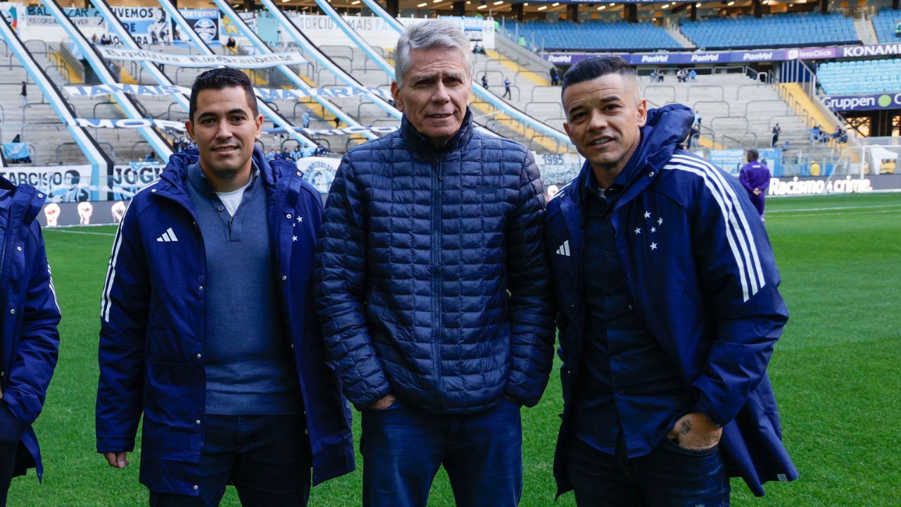 Pedro Martins, Paulo Autuori e D'Alessandro, do Cruzeiro