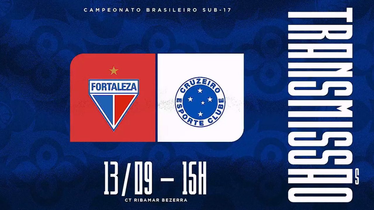 Ao vivo: assista a partida entre Fortaleza x Cruzeiro pelo Brasileirão Sub-17