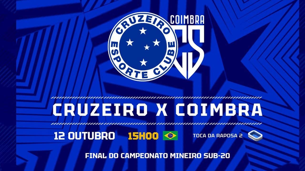 Ao vivo: assista Cruzeiro x Coimbra pela final do Campeonato Mineiro Sub-20