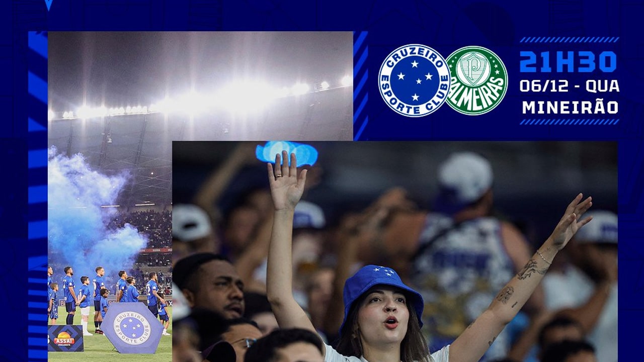 Cruzeiro x Palmeiras: 30 mil ingressos já foram vendidos
