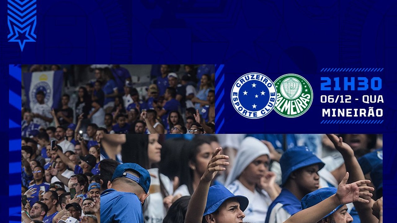 Nova parcial para jogo entre Cruzeiro x Palmeiras é divulgada