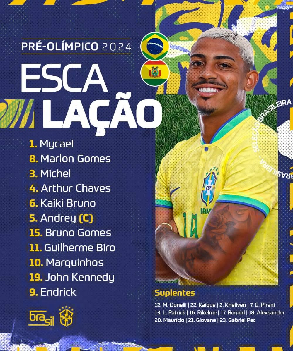 Lateral do Cruzeiro é confirmado de titular em estreia da seleção brasileira em Pré-Olímpico