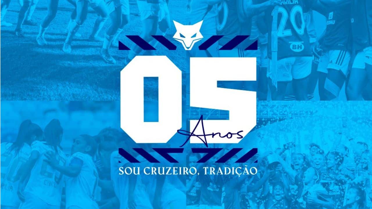 Futebol feminino do Cruzeiro faz 5 anos