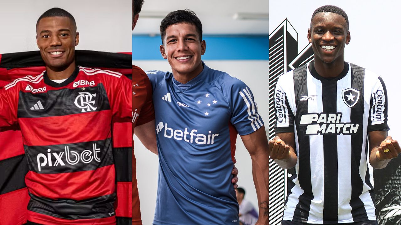 Contratações de Flamengo, Cruzeiro e Botafogo em 2024