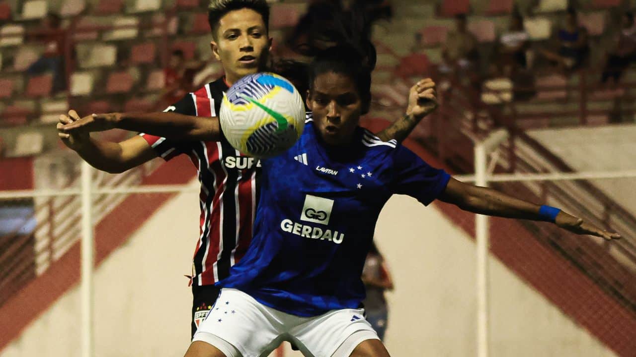 Cruzeiro empatou com São Paulo pelo Brasileirão Feminino