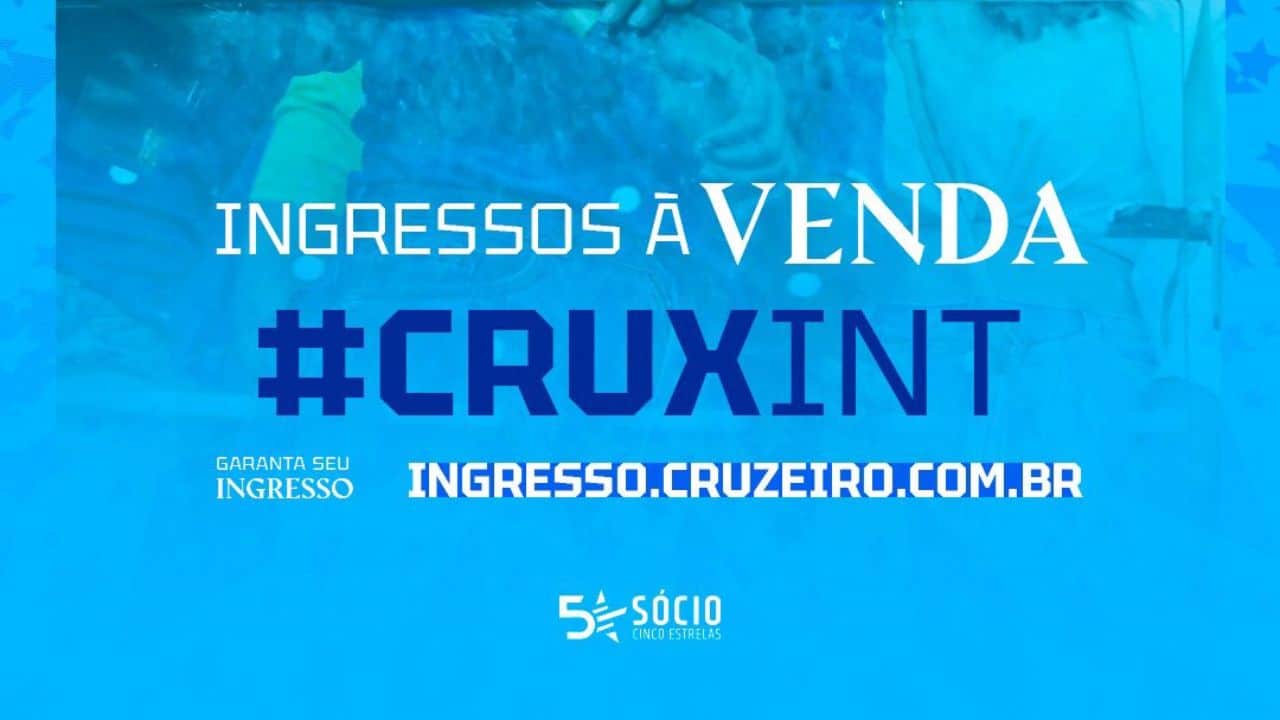 Venda de ingressos para Cruzeiro x Internacional