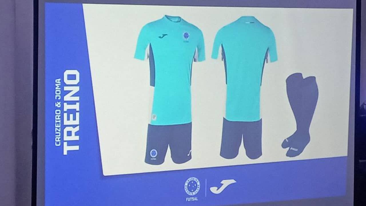 Cruzeiro divulga algumas camisas do time de Futsal em lançamento da equipe; veja