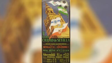 Cruzeiro e Sevilla em campo no Torneio de Sevilla 1976