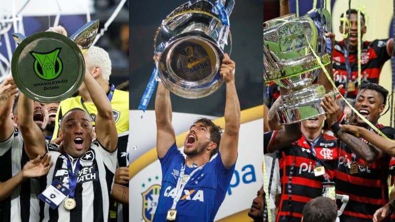 Confira ranking dos maiores campeões nacionais com Cruzeiro e títulos do Botafogo e Flamengo
