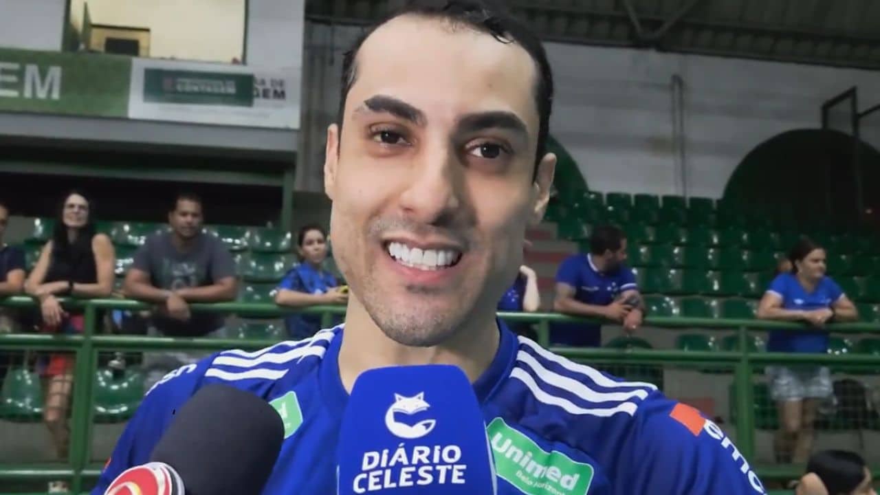 Douglas Souza celebrou primeiro temporada no Sada Cruzeiro