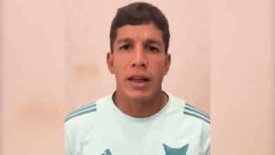 Lucas Romero, do Cruzeiro, em vídeo de campanha contra o Racismo