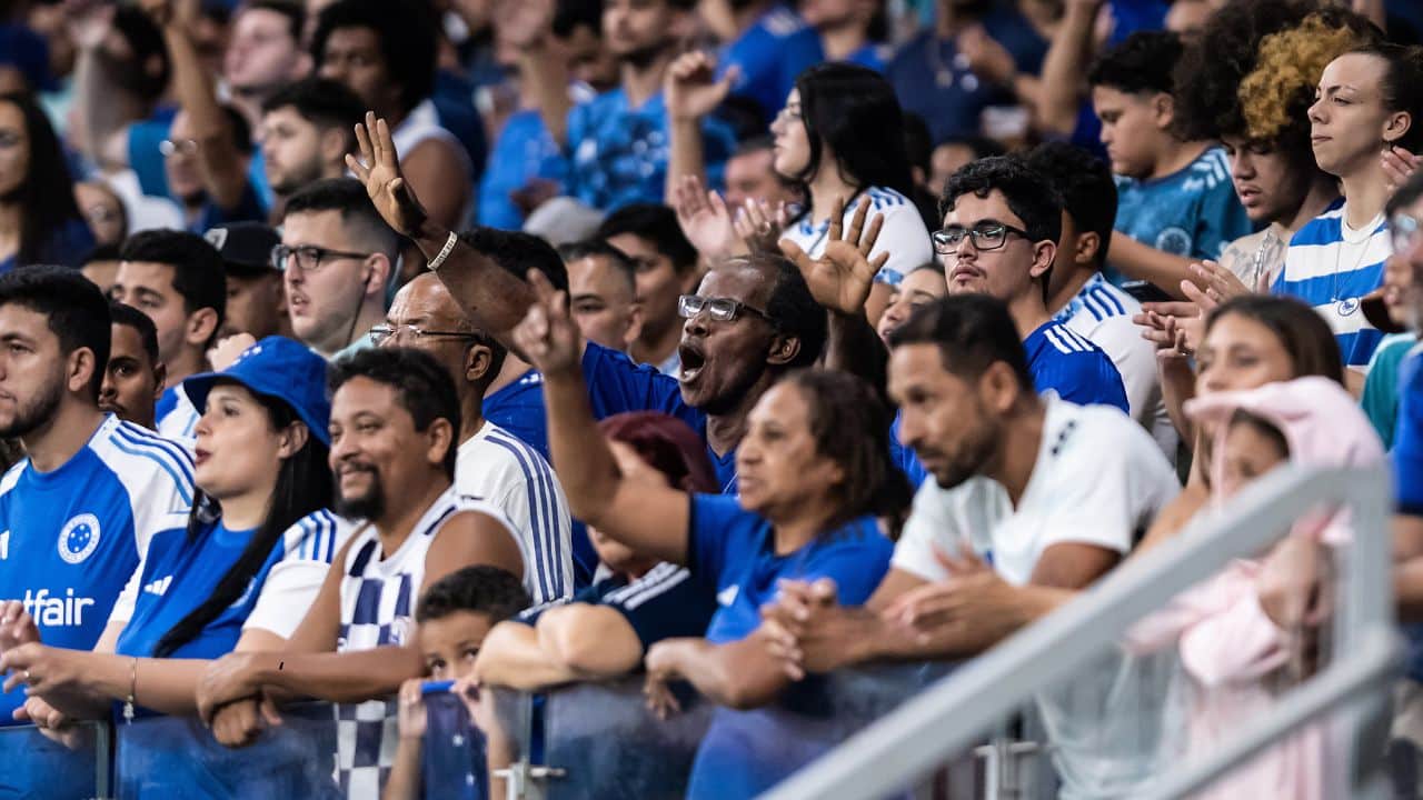 Torcida do Cruzeiro no duelo contra o Bahia