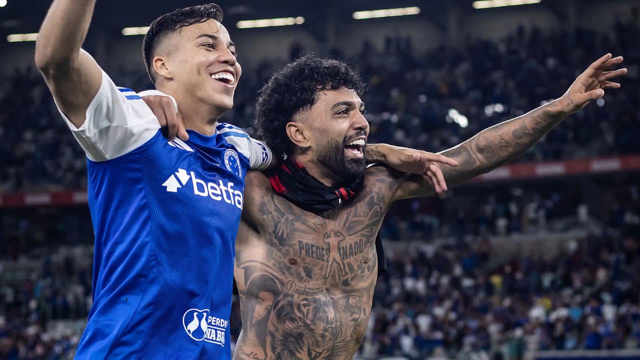 Gabigol extravasa após vitória do Cruzeiro sobre o Flamengo no Mineirão; veja o víde