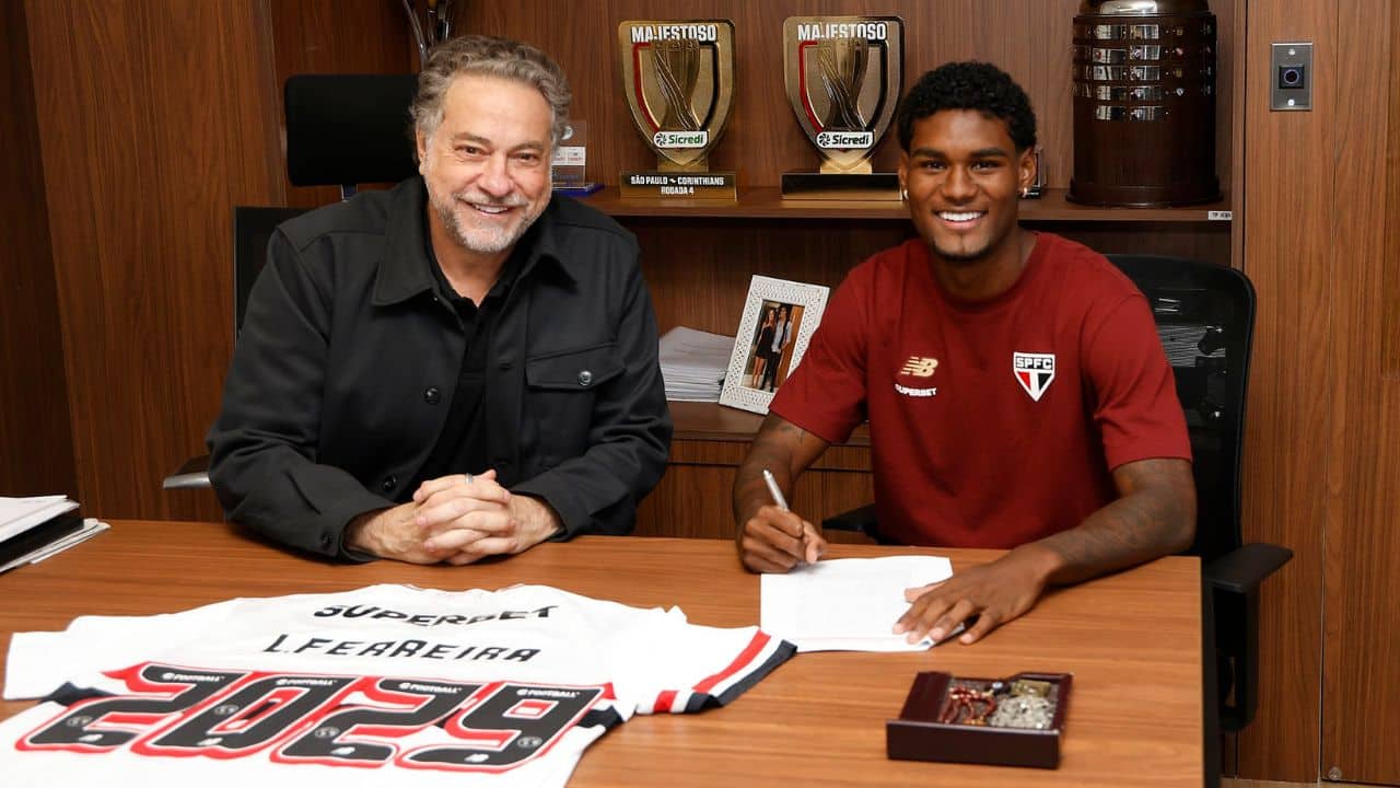 São Paulo renova com joia que interessava ao Cruzeiro; confira