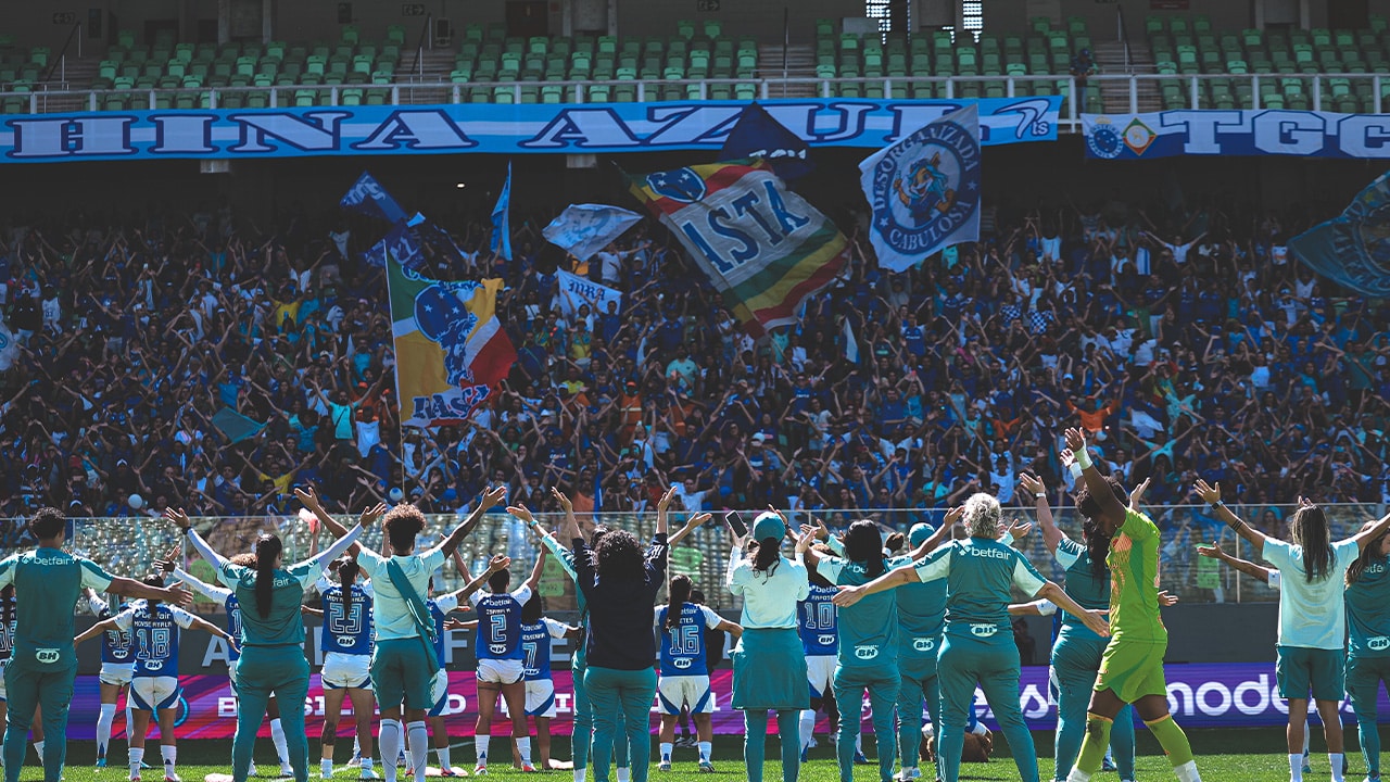 Equipe feminina do Cruzeiro passará ter a melhor média de público do Independência em 2025
