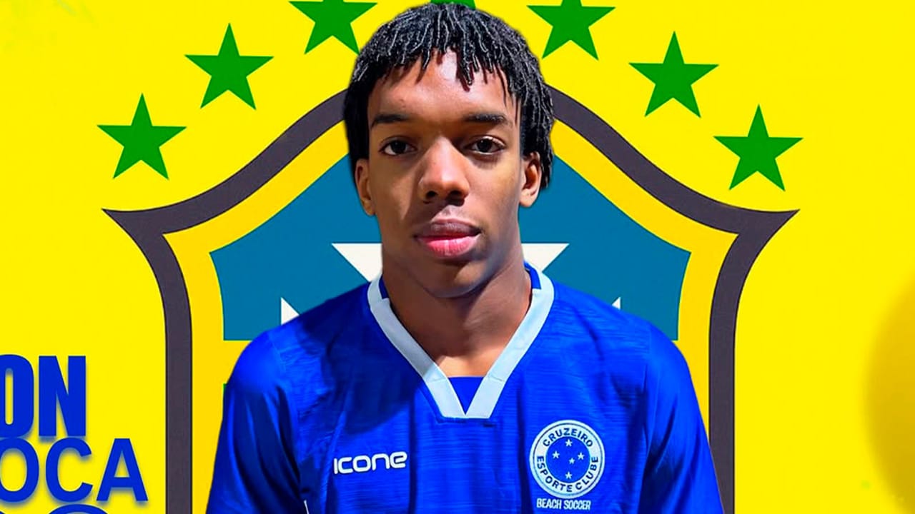 Jogador do Cruzeiro Beach Soccer é convocado para a seleção brasileira sub-20