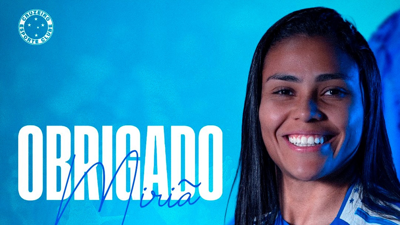 Cruzeiro anuncia saída de atacante Miriã
