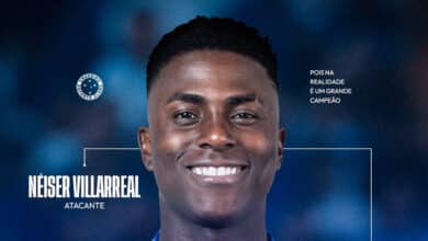 Cruzeiro anuncia a contratação de Néiser Villarreal